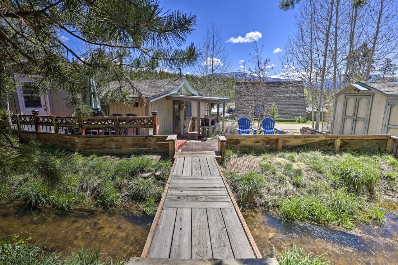 Grand Lake Home Fireplace, Deck And Mountain Views Exterior photo